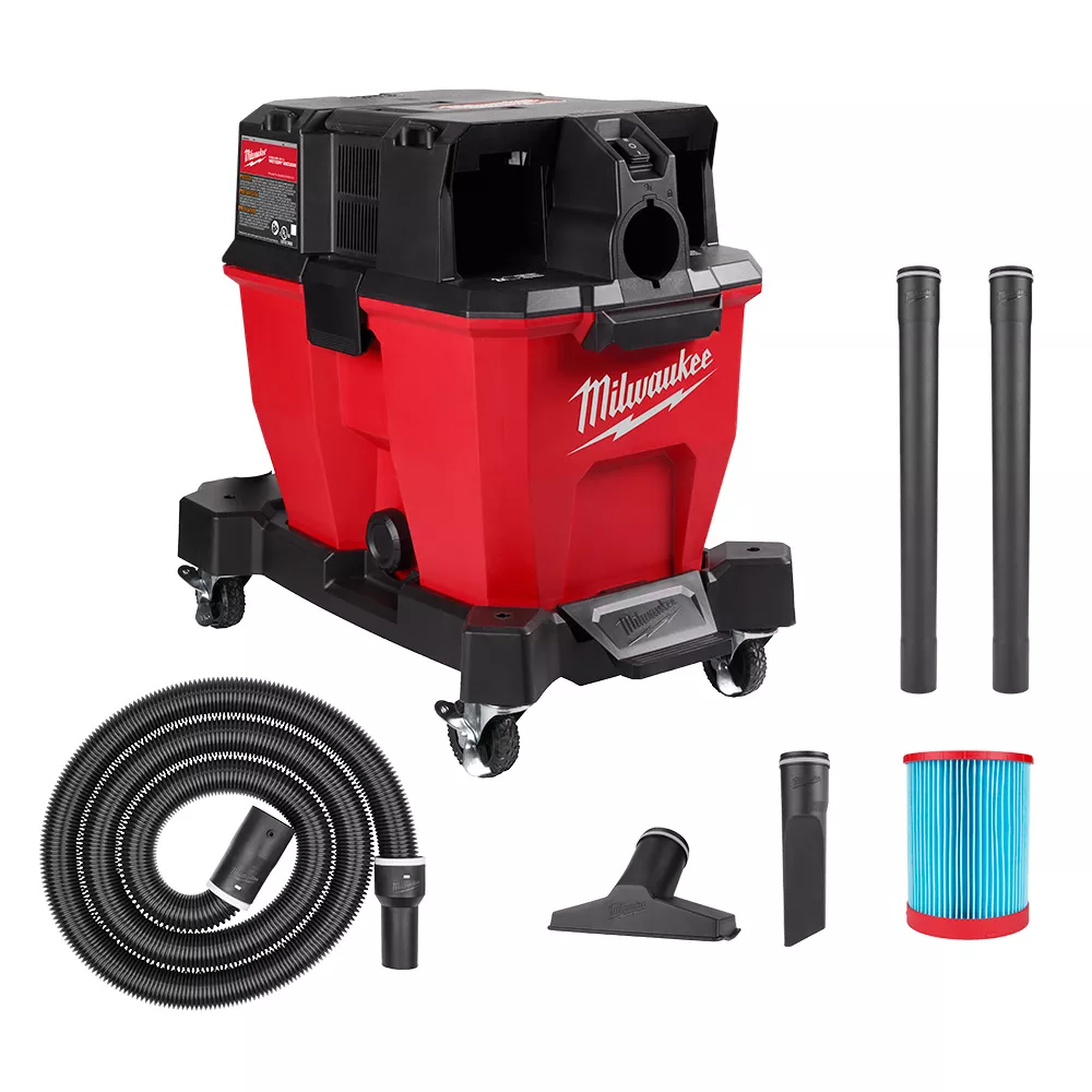 0920-20 M18 Fuel Cordless Wet/Dry Vacuum, 9 gal Vacuum, 109 cfm Air, HEPA Filter, Black/Red, TOOL ONLY
