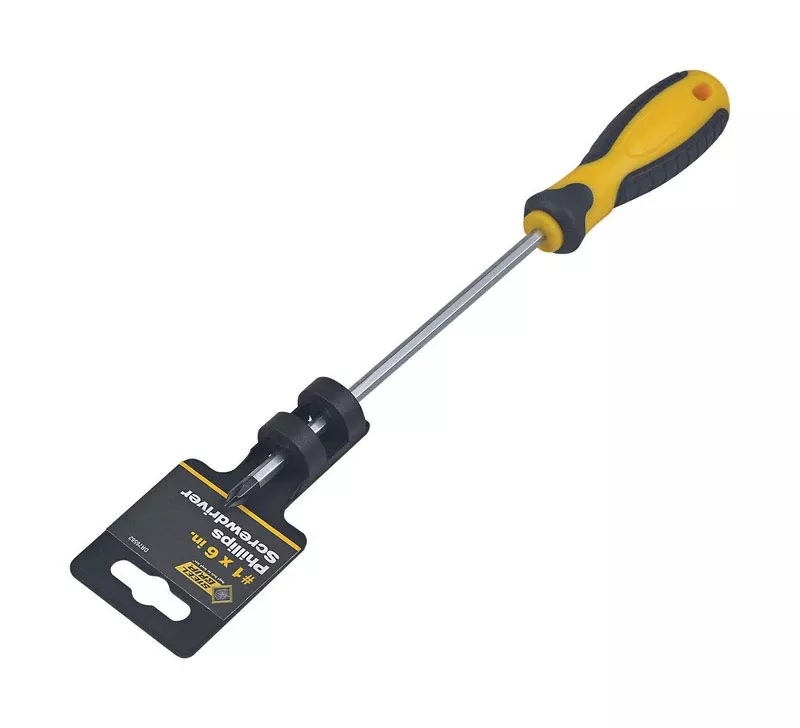 #1 X 6 In. Phillips Screwdriver With Comfort Grip Handle