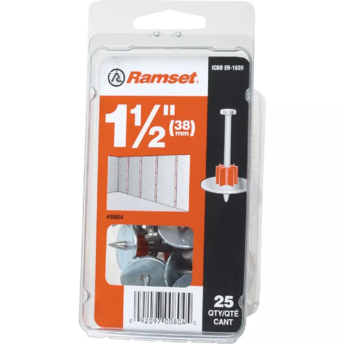 .3 In. D X 1-1/2 In. L Steel Flat Head Drive Pin 25 Pk
