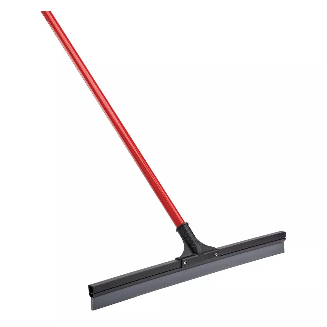 515 Floor Squeegee, 24 in Blade, Straight Blade, Rubber Blade, Steel Handle, Red