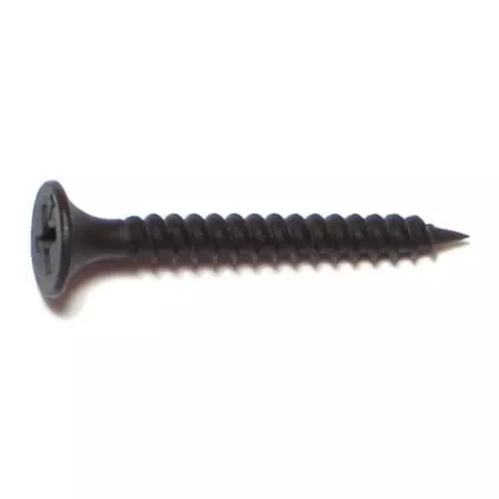 #6 X 1-1/4 Black Phosphate Fine Thread Phillips Bugle Head Drywall Screws