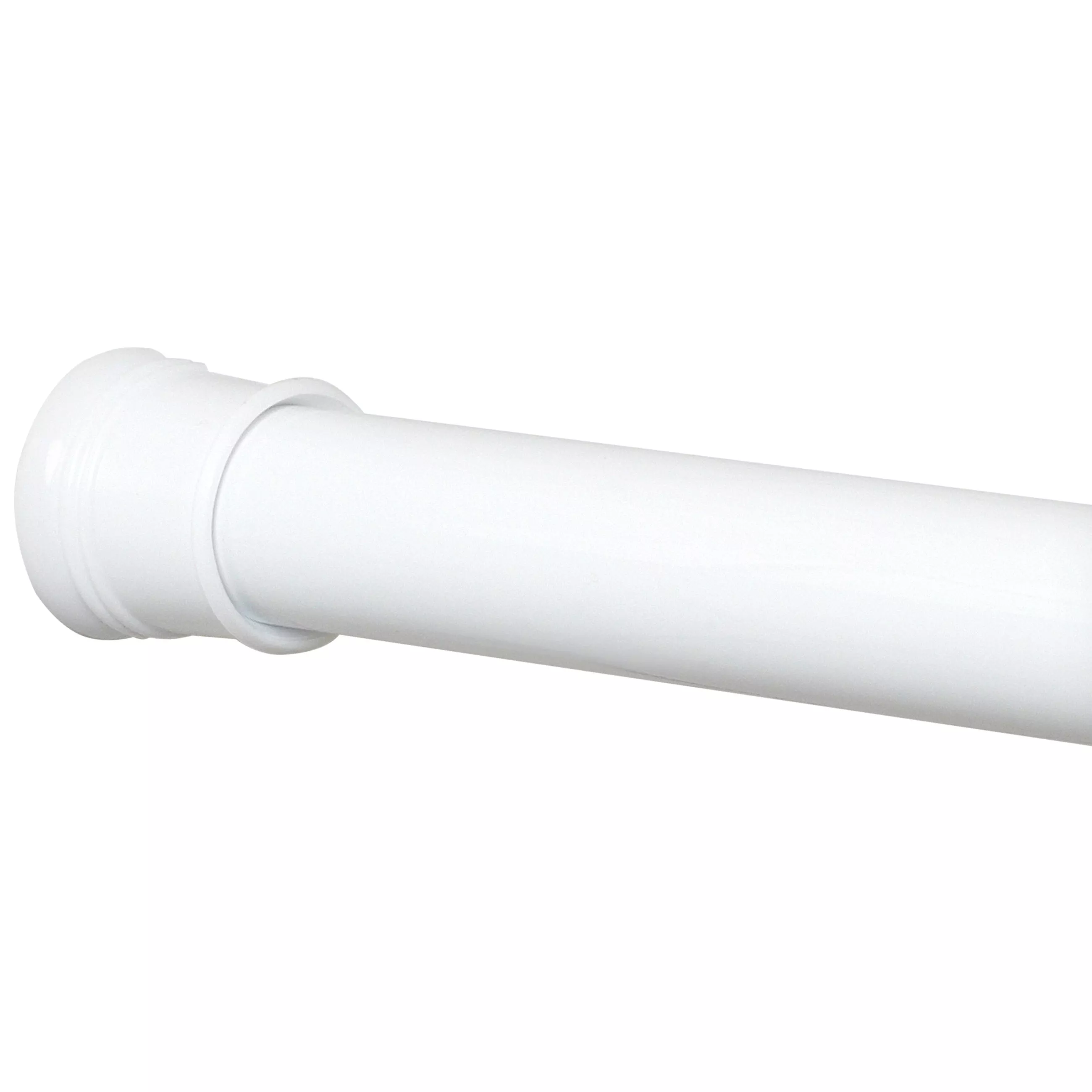 886ALWW Shower Curtain Rod, 86 in L Adjustable, Aluminum