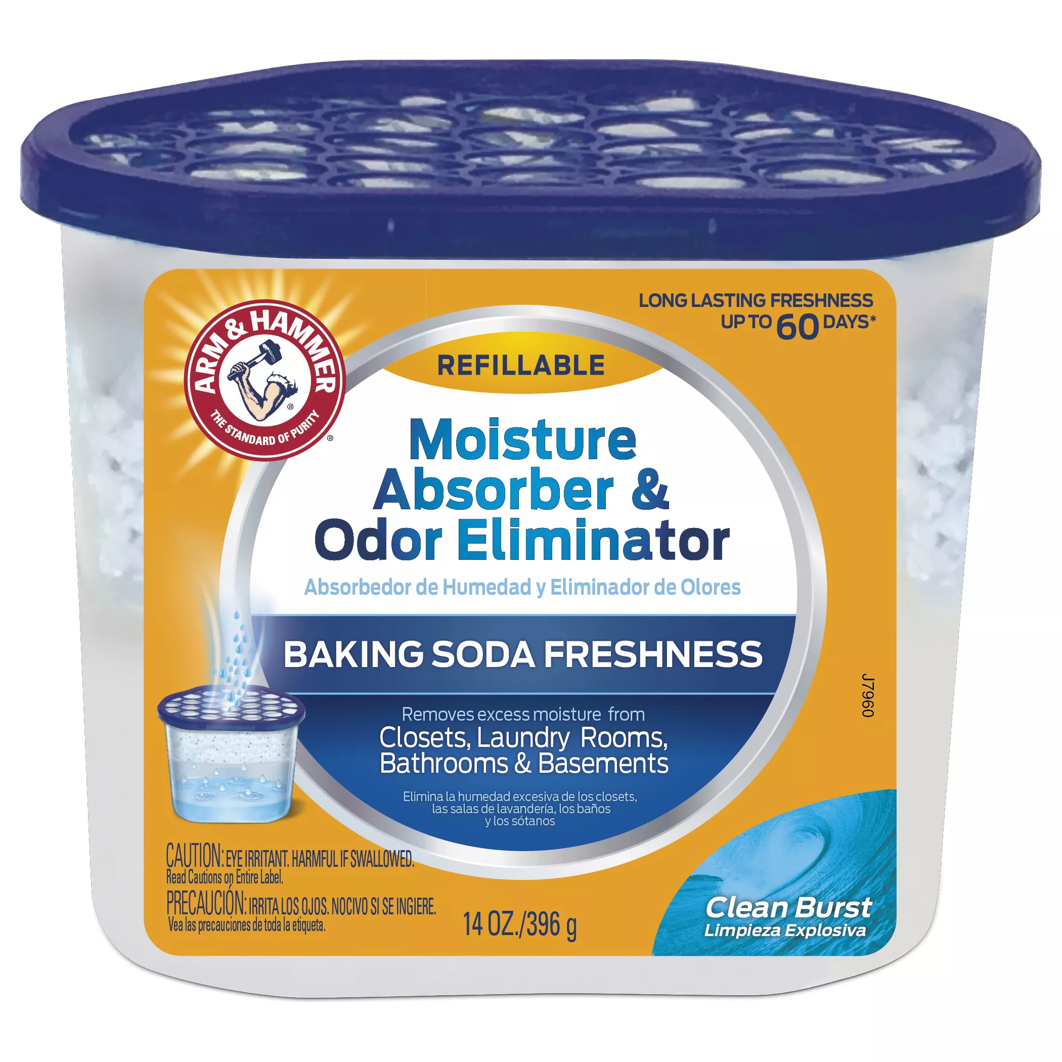 FGAH14R Moisture Absorber and Odor Eliminator, 14 oz Tub