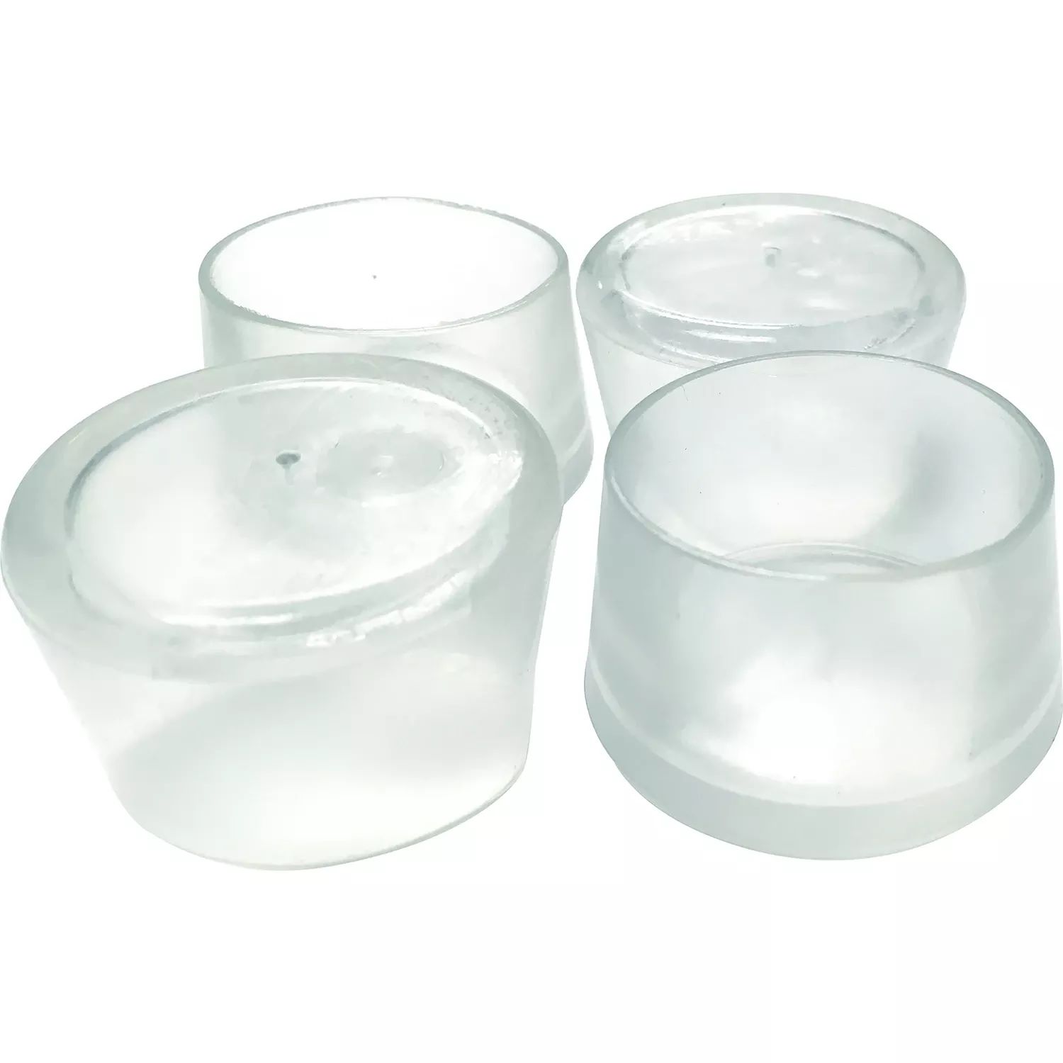 LEG TIP CLR RND 1.5" 4PK