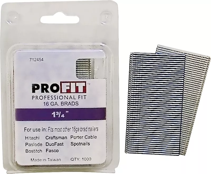 National Nail Pro-Fit 1-3/4 In. 16 Ga. Straight Strip Finish Nails Smooth Shank 1000 Pk