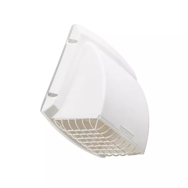 ProMax PMC4WX Exhaust Cap, 4 in Duct, Polypropylene, White