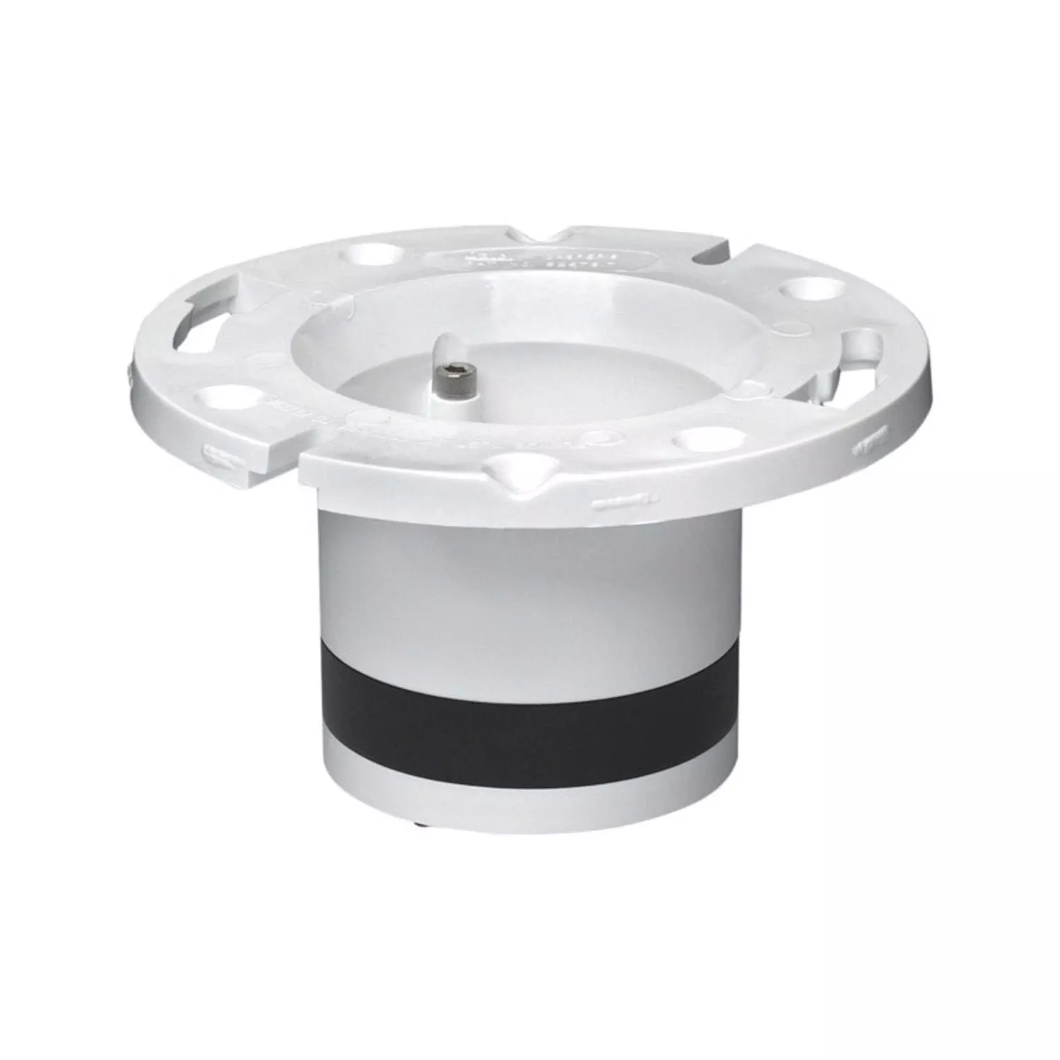 Schedule 40 DWV PVC Pipe Fitting,Closet Flange, Schedule 40 PVC , 4 In.