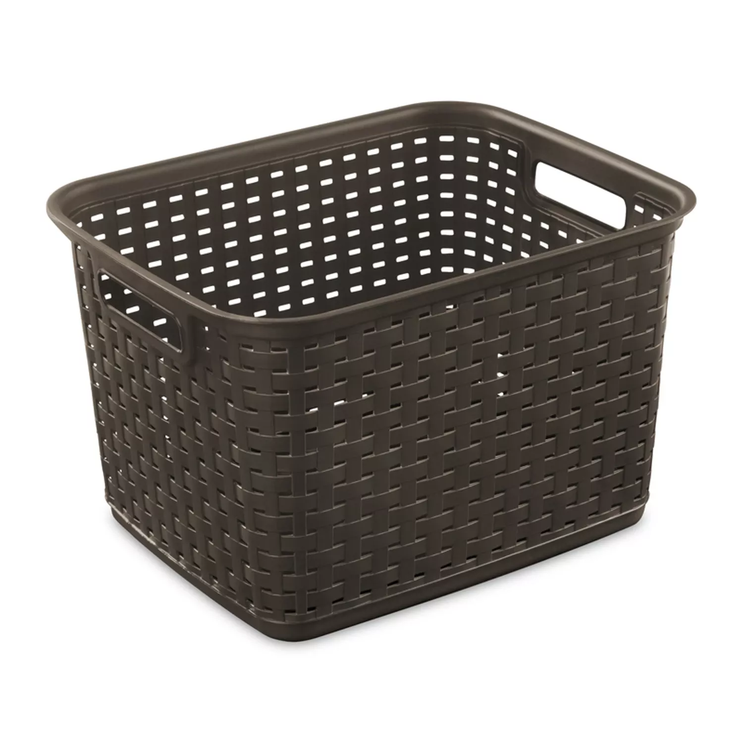 WOVEN BASKET GRY 9.375″H
