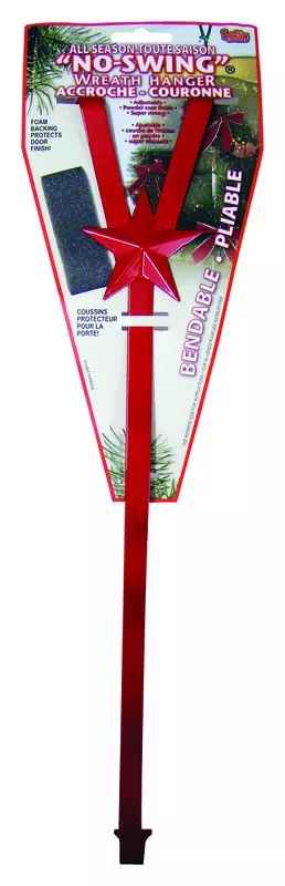 Wreath Hanger/No Swing Red Il Whse