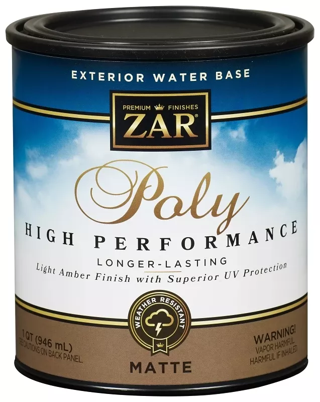 ZAR Matte Light Amber Water-Based Polyurethane 1 Qt