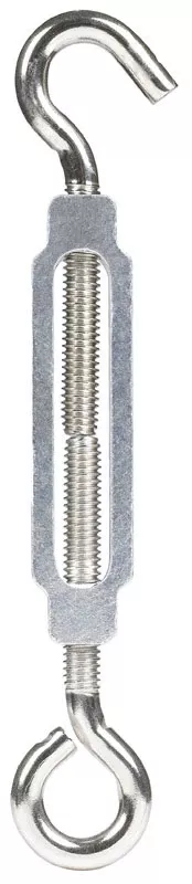 Zinc-Plated Stainless Steel 0.268 In. D Turnbuckle 275 Lb. Cap. 6-5/8 In. L