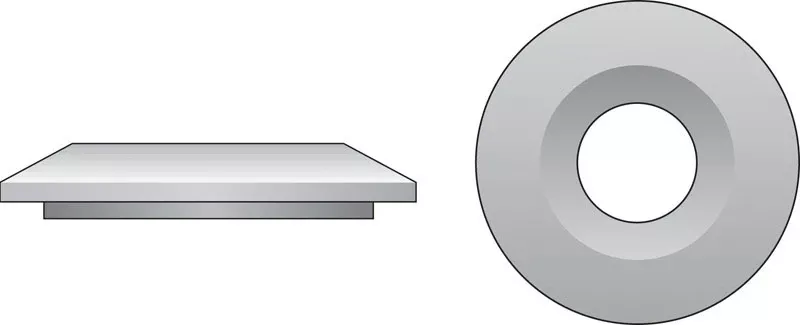 Zinc-Plated Steel 1/4 In. Bonded Neoprene Washer 1 Pk
