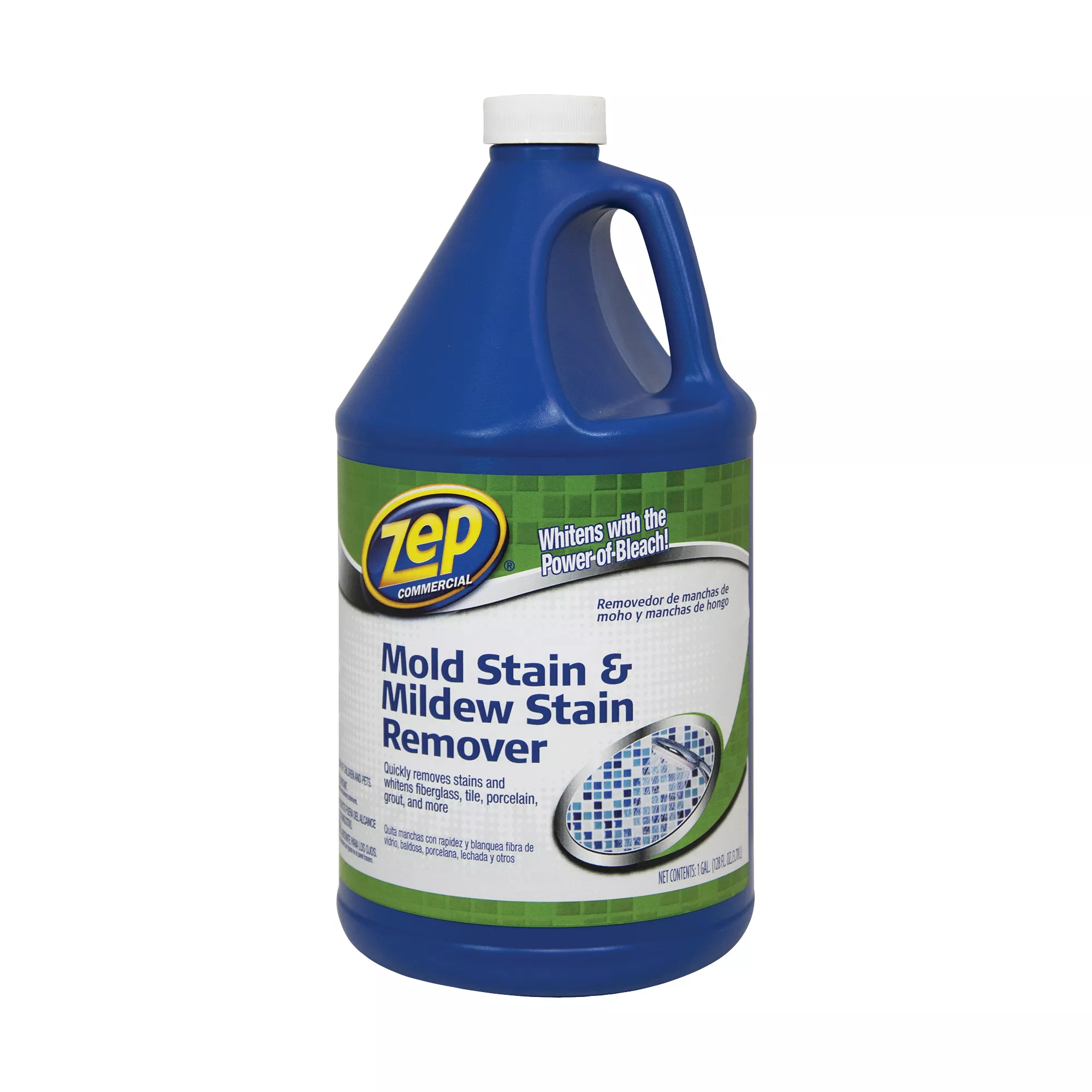 ZUMILDEW128 Stain Remover, 1 gal Bottle, Liquid, Slight Chlorine, Clear