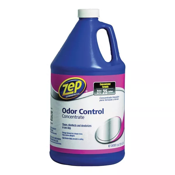 ZUOCC128 Odor Control Concentrate, 1 gal Bottle, Liquid, Fresh, Light Yellow
